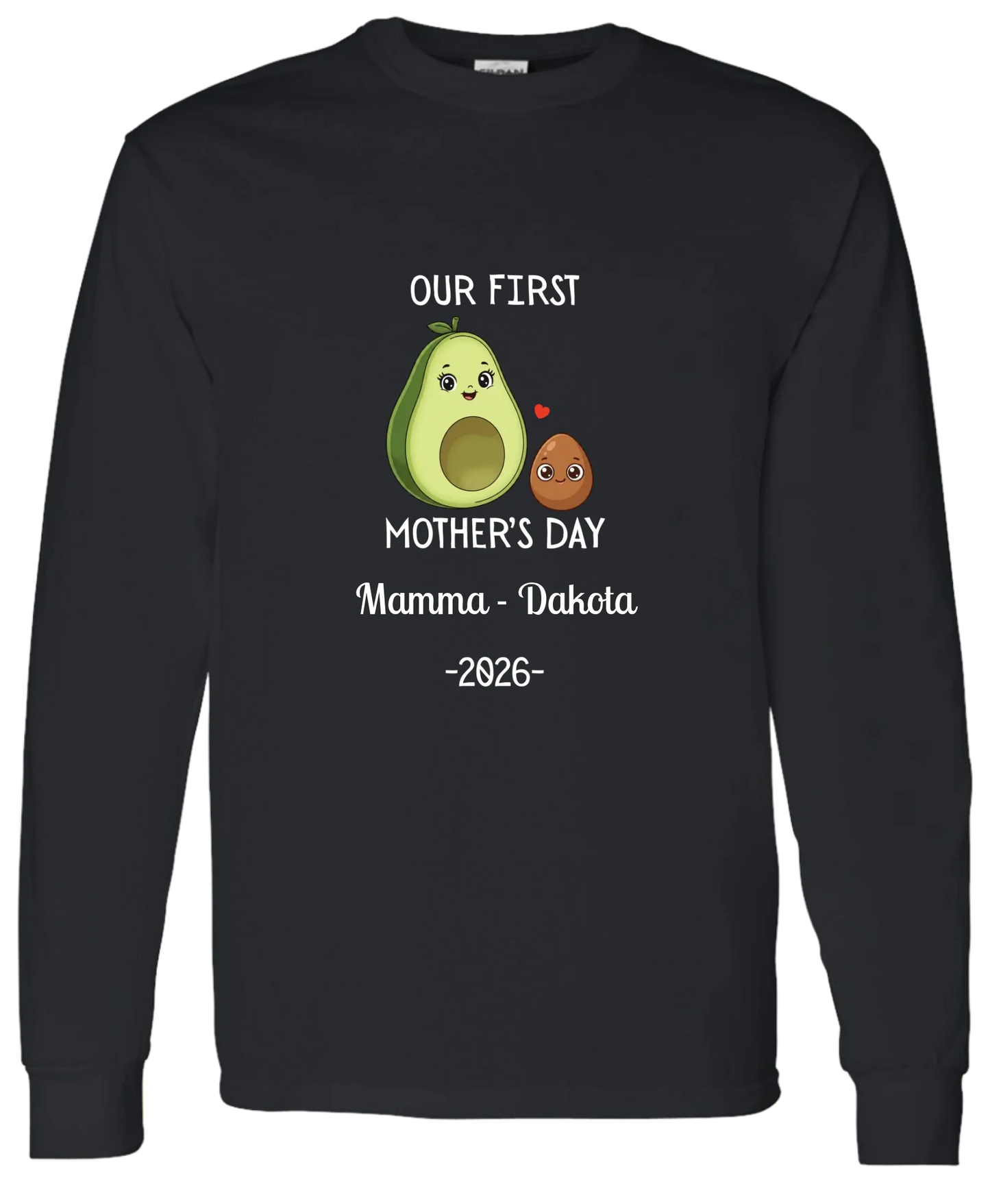 Personalized Avocado & Seed Mother's Day Matching Shirts