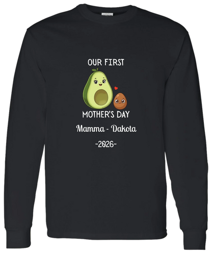 Personalized Avocado & Seed Mother's Day Matching Shirts