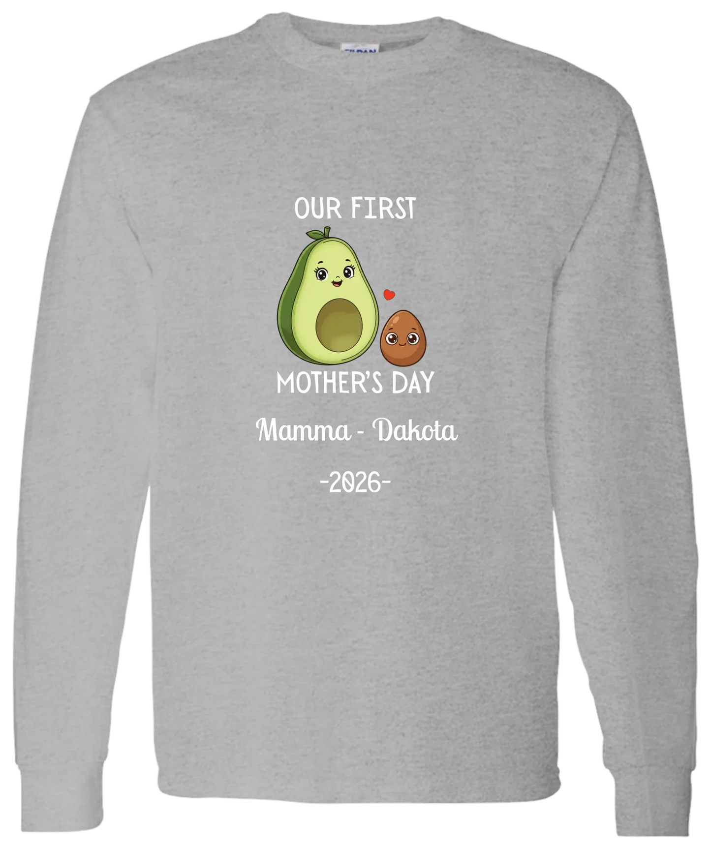 Personalized Avocado & Seed Mother's Day Matching Shirts