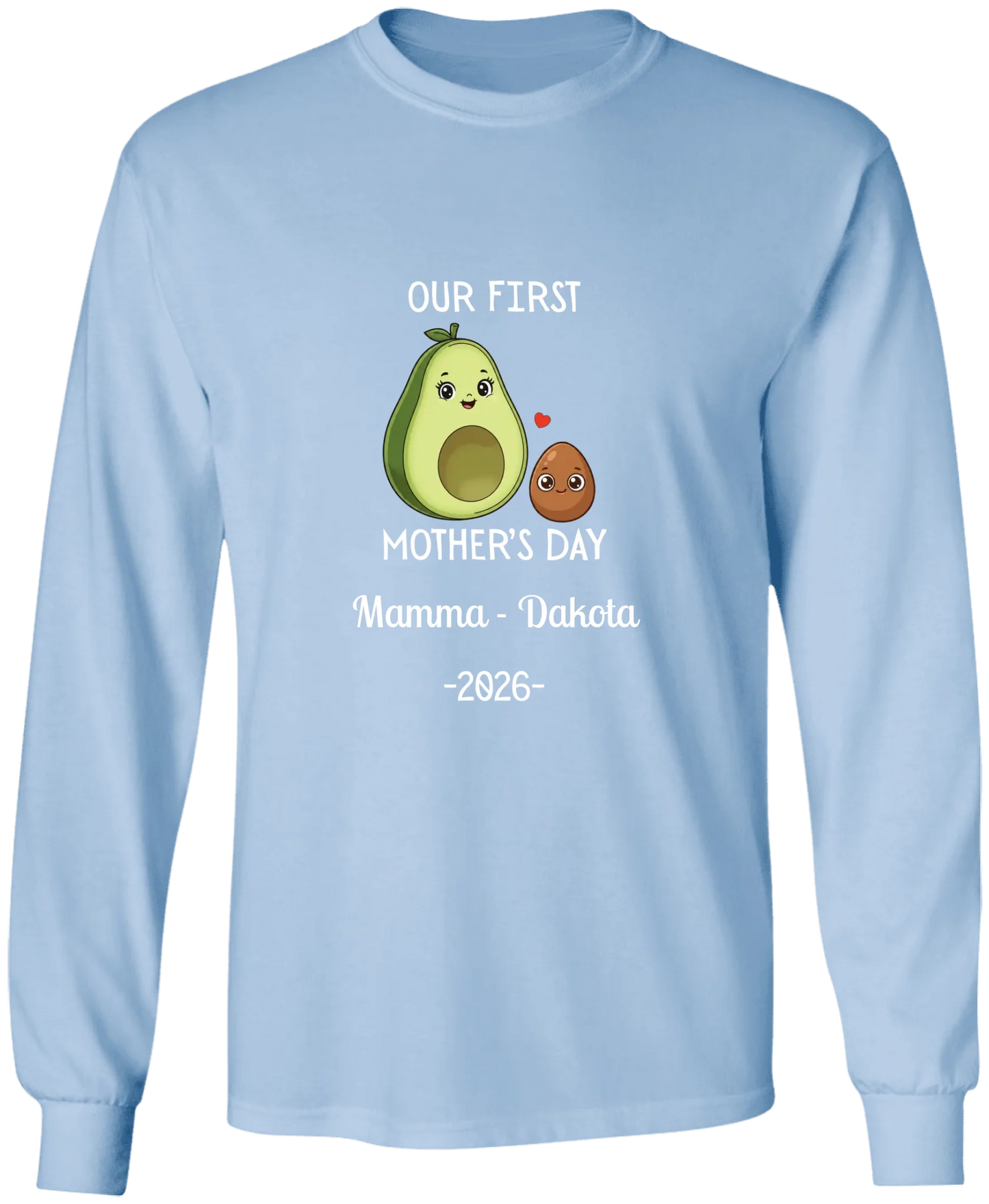 Personalized Avocado & Seed Mother's Day Matching Shirts