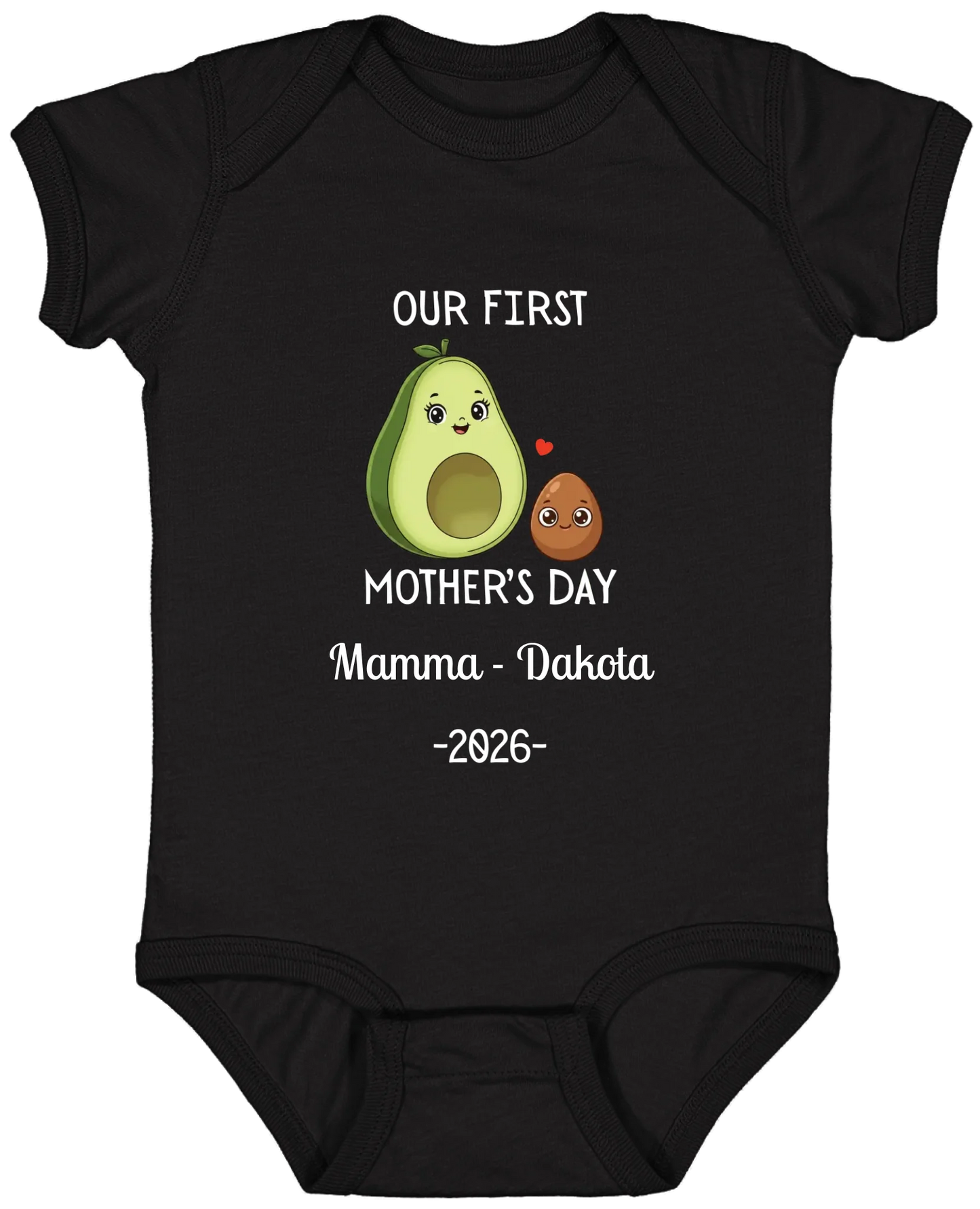 Personalized Avocado & Seed Mother's Day Matching Shirts