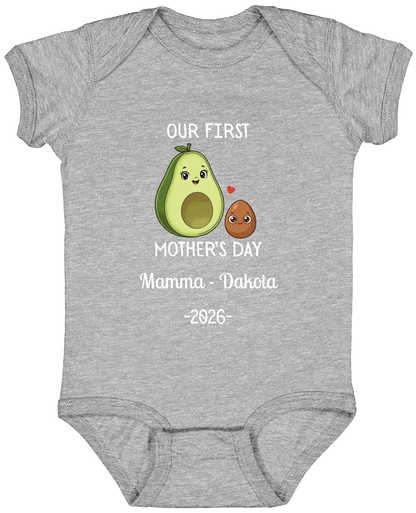 Personalized Avocado & Seed Mother's Day Matching Shirts