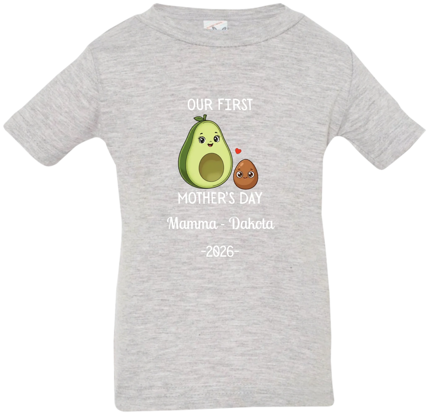 Personalized Avocado & Seed Mother's Day Matching Shirts