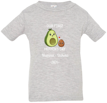Personalized Avocado & Seed Mother's Day Matching Shirts