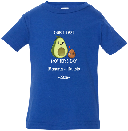 Personalized Avocado & Seed Mother's Day Matching Shirts
