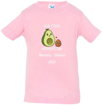 Personalized Avocado & Seed Mother's Day Matching Shirts