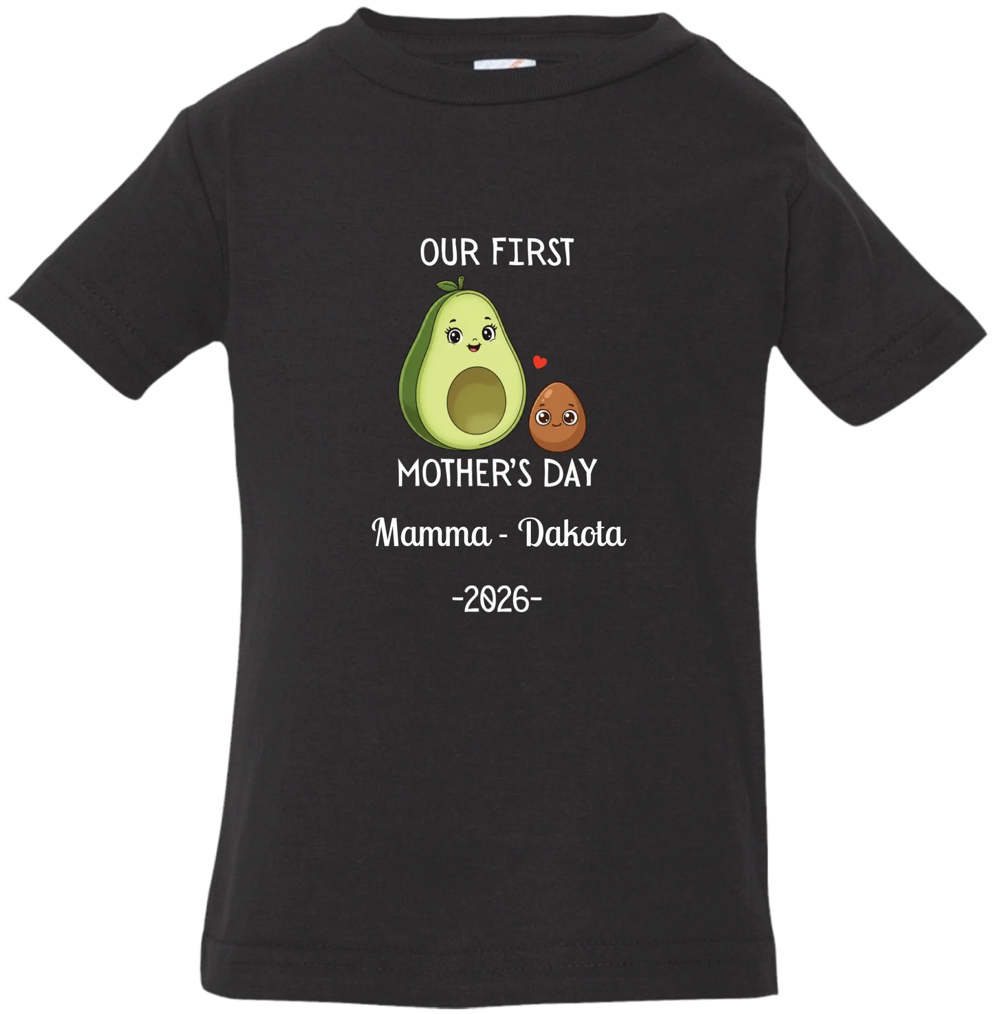 Personalized Avocado & Seed Mother's Day Matching Shirts