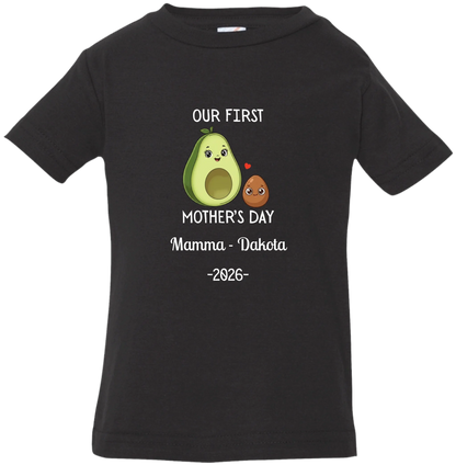 Personalized Avocado & Seed Mother's Day Matching Shirts