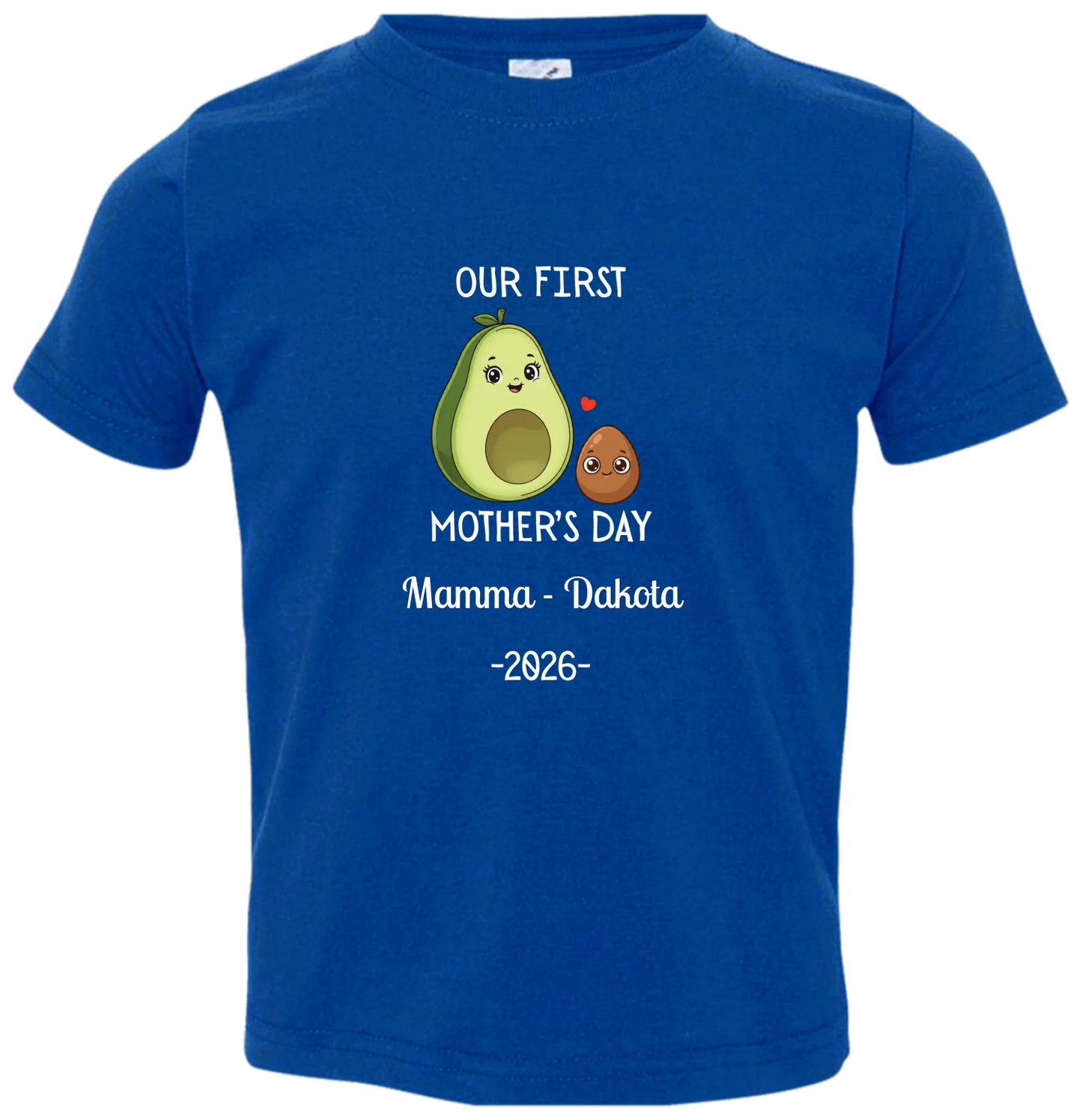 Personalized Avocado & Seed Mother's Day Matching Shirts