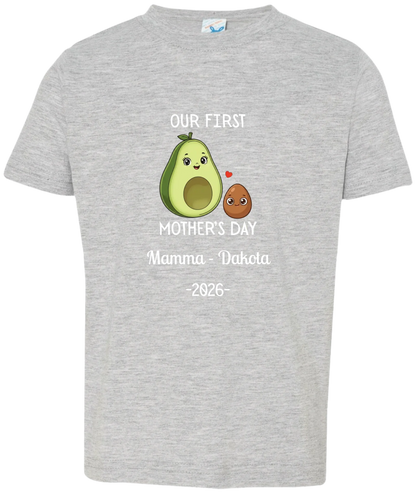 Personalized Avocado & Seed Mother's Day Matching Shirts
