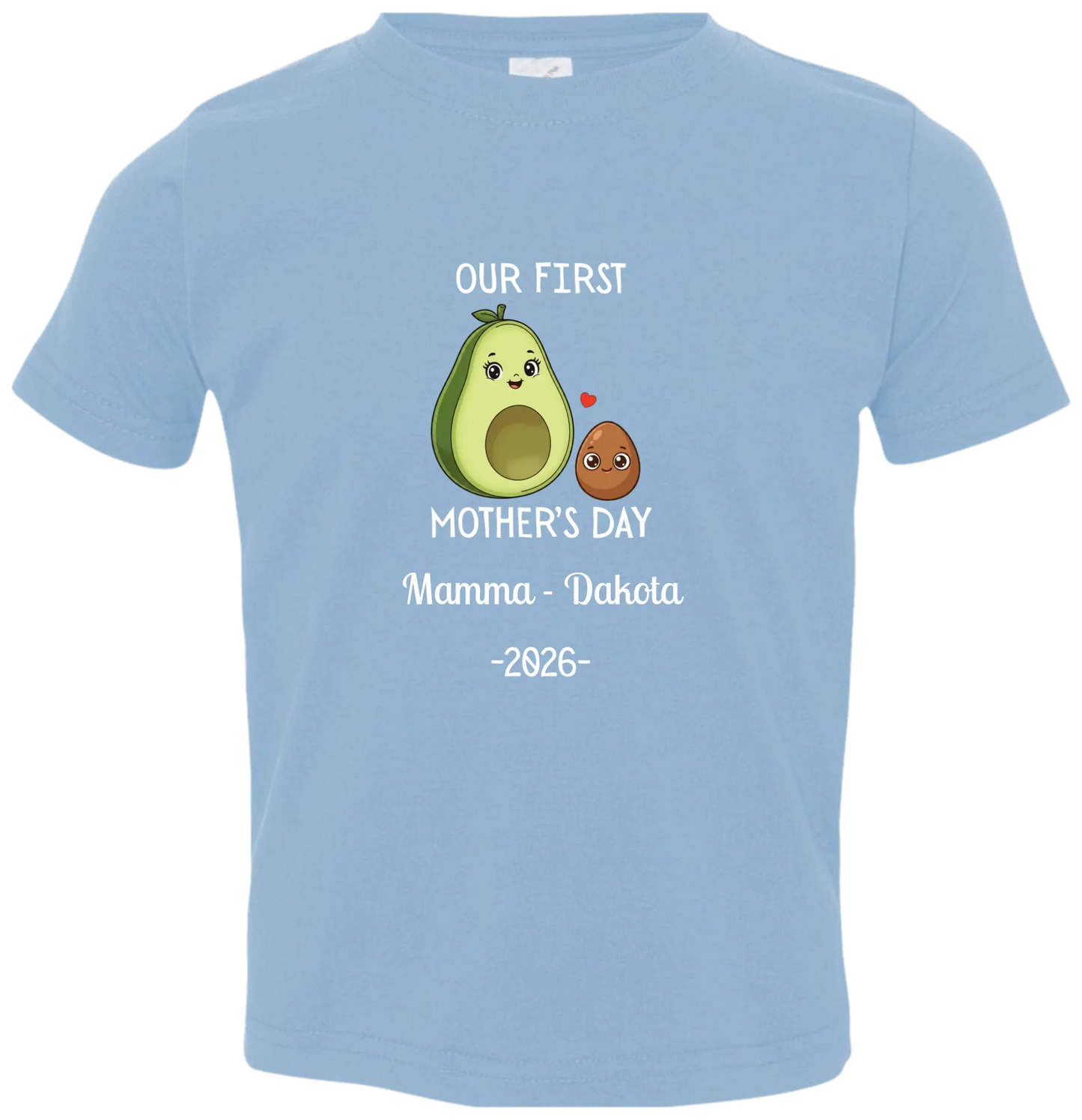 Personalized Avocado & Seed Mother's Day Matching Shirts