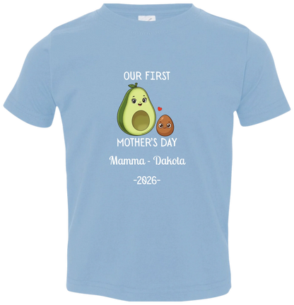 Personalized Avocado & Seed Mother's Day Matching Shirts