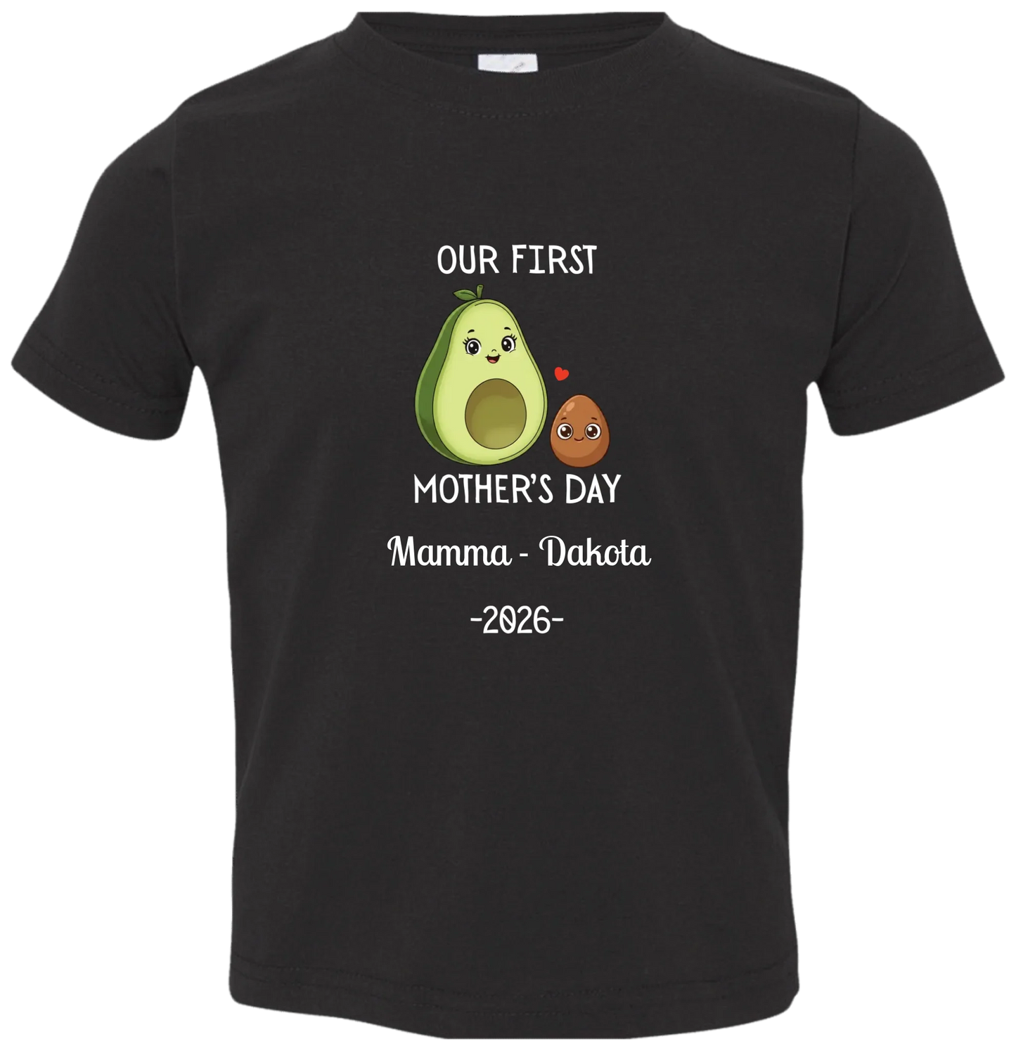 Personalized Avocado & Seed Mother's Day Matching Shirts