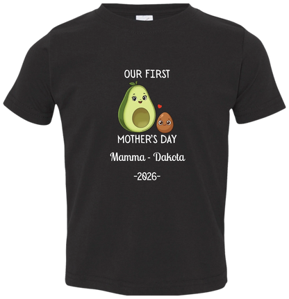 Personalized Avocado & Seed Mother's Day Matching Shirts