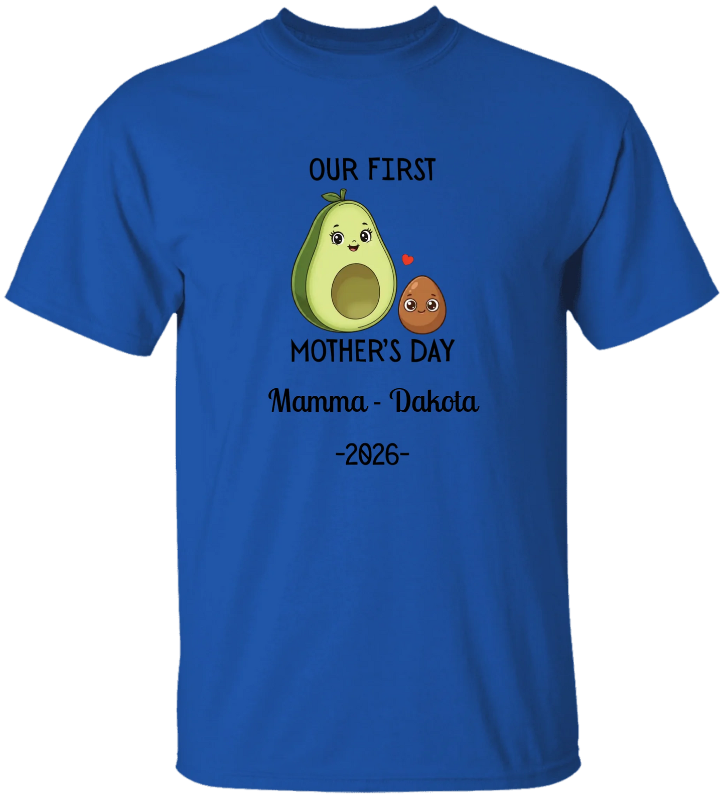 Personalized Avocado & Seed Mother's Day Matching Shirts BK