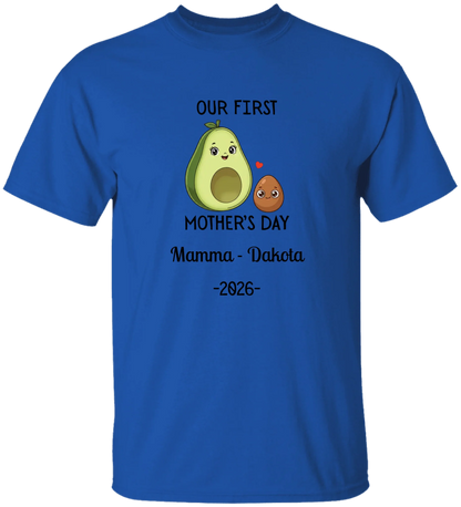 Personalized Avocado & Seed Mother's Day Matching Shirts BK