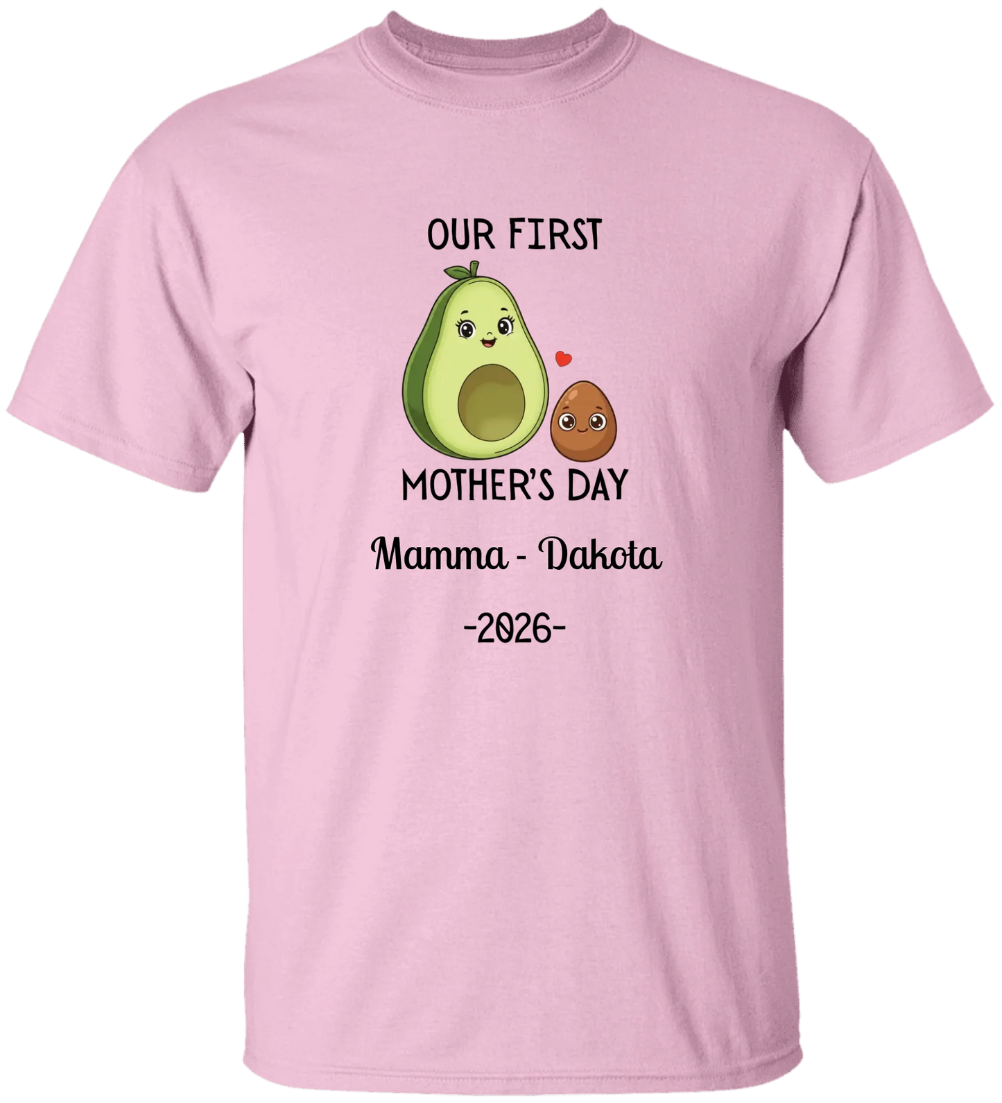 Personalized Avocado & Seed Mother's Day Matching Shirts BK