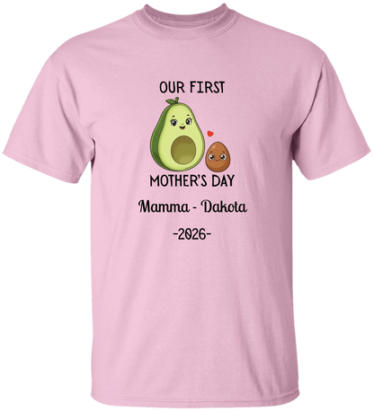 Personalized Avocado & Seed Mother's Day Matching Shirts BK
