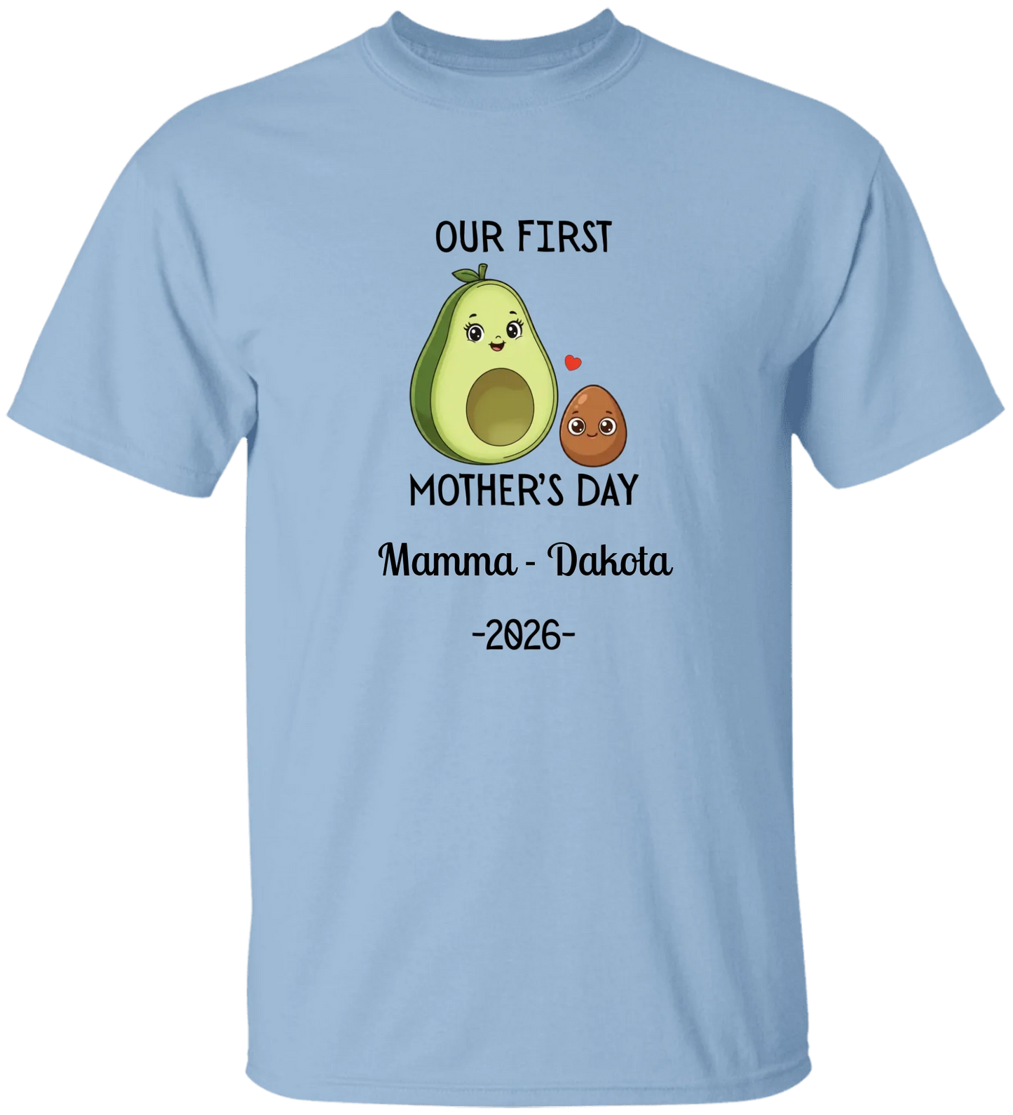 Personalized Avocado & Seed Mother's Day Matching Shirts BK