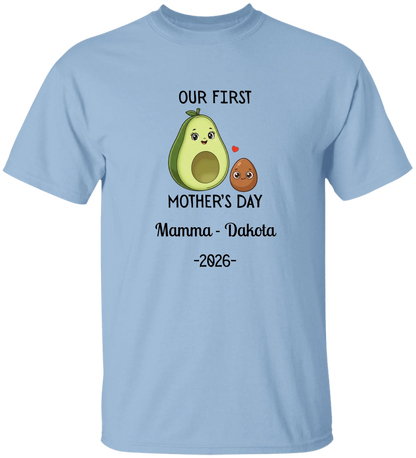 Personalized Avocado & Seed Mother's Day Matching Shirts BK