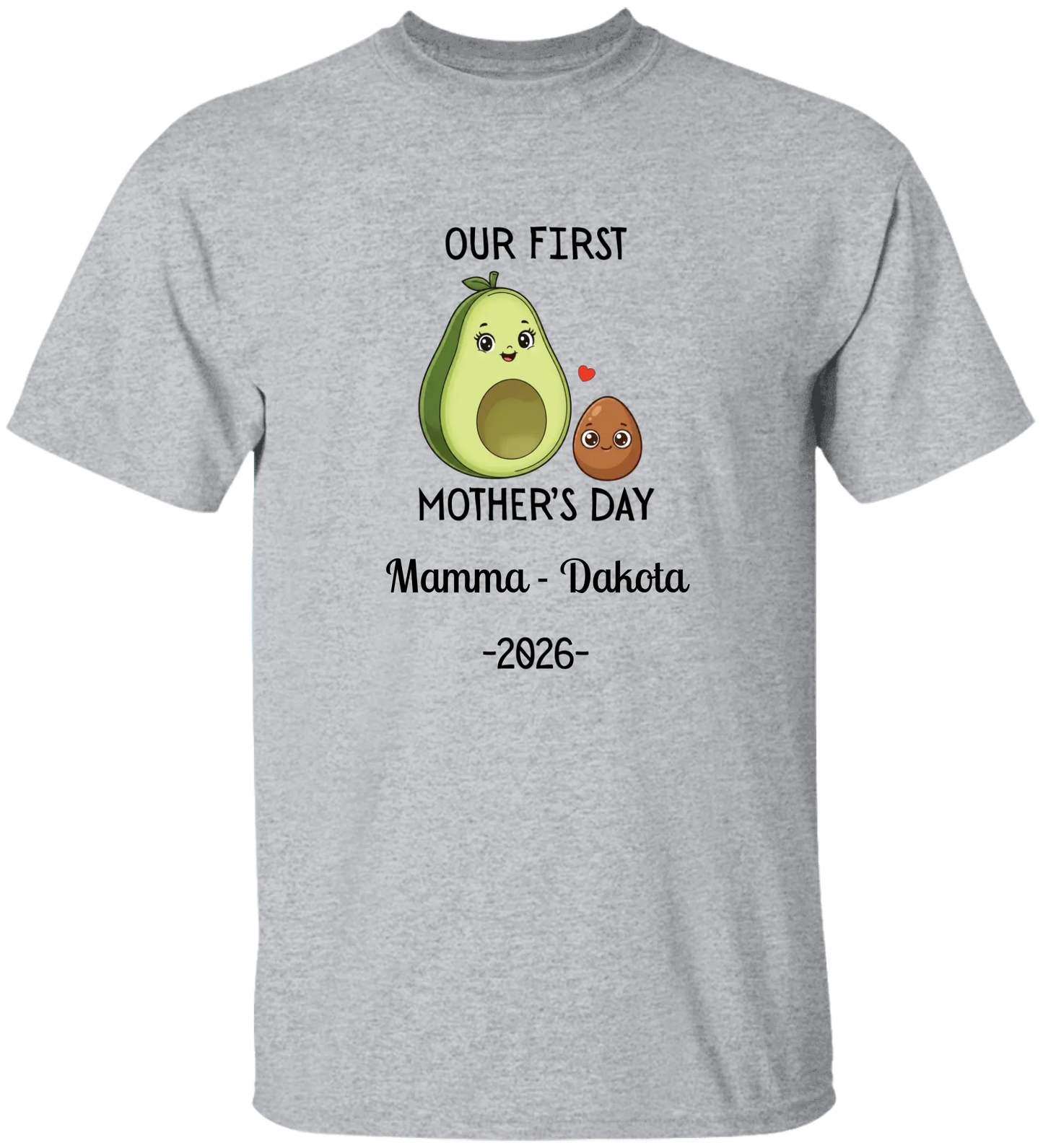 Personalized Avocado & Seed Mother's Day Matching Shirts BK