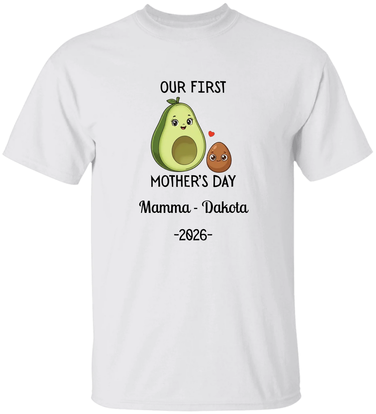 Personalized Avocado & Seed Mother's Day Matching Shirts BK