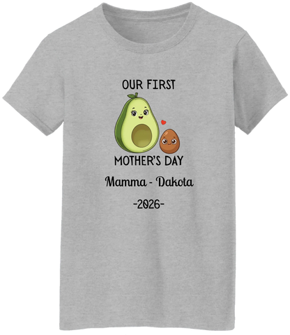 Personalized Avocado & Seed Mother's Day Matching Shirts BK