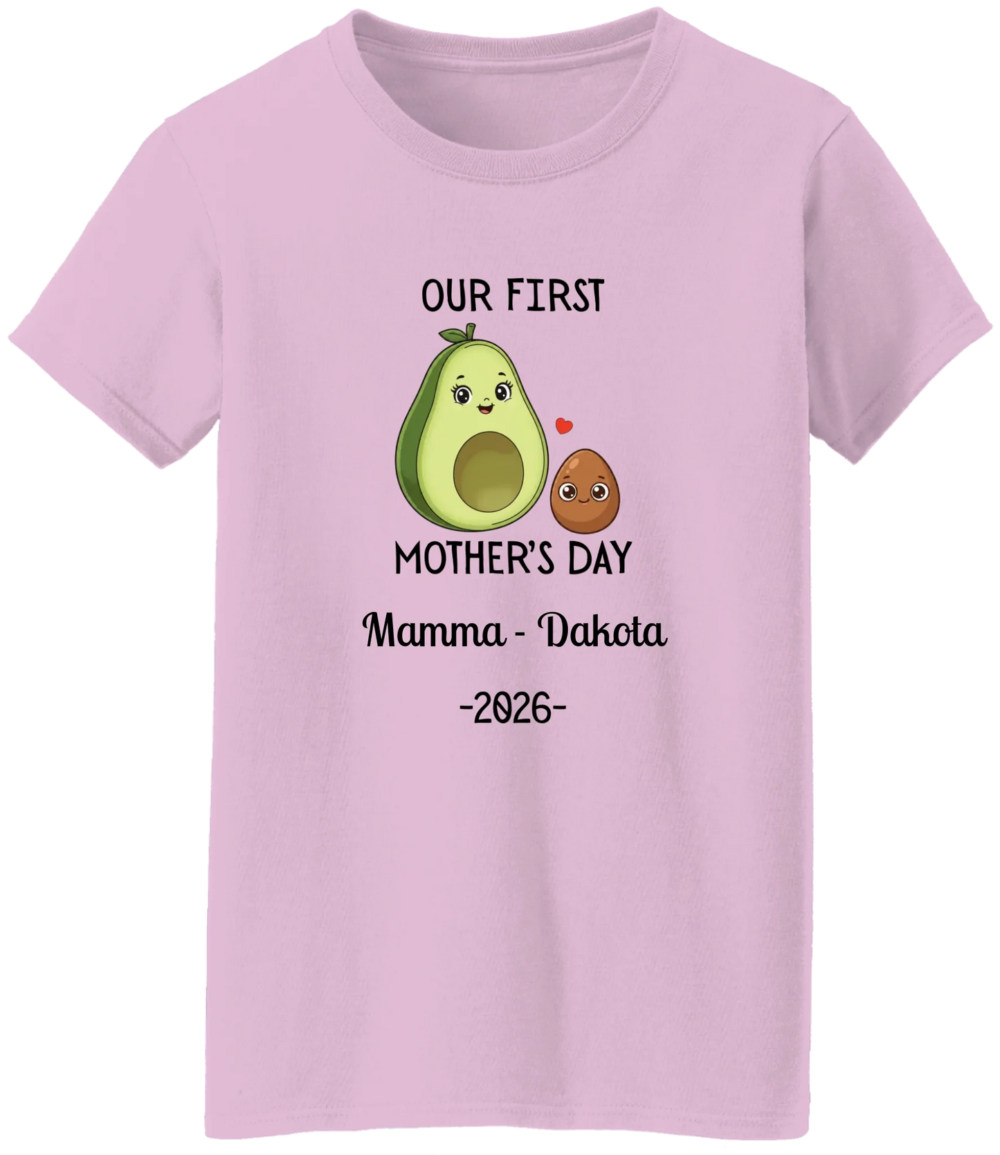 Personalized Avocado & Seed Mother's Day Matching Shirts BK