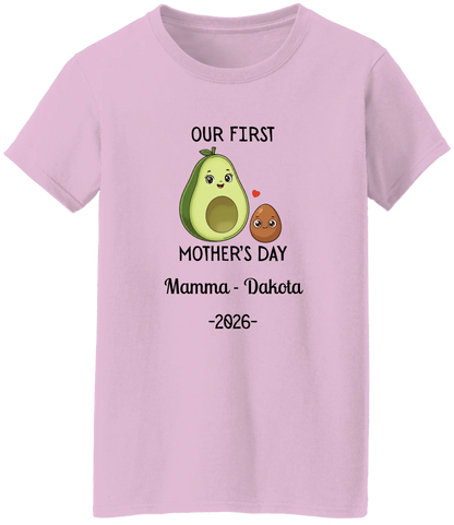 Personalized Avocado & Seed Mother's Day Matching Shirts BK