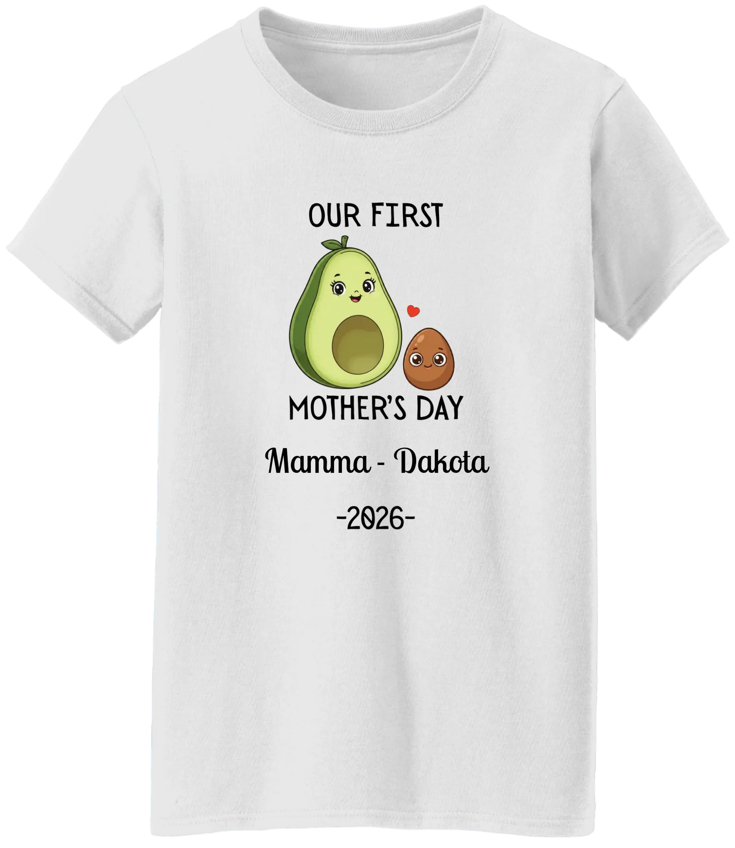 Personalized Avocado & Seed Mother's Day Matching Shirts BK