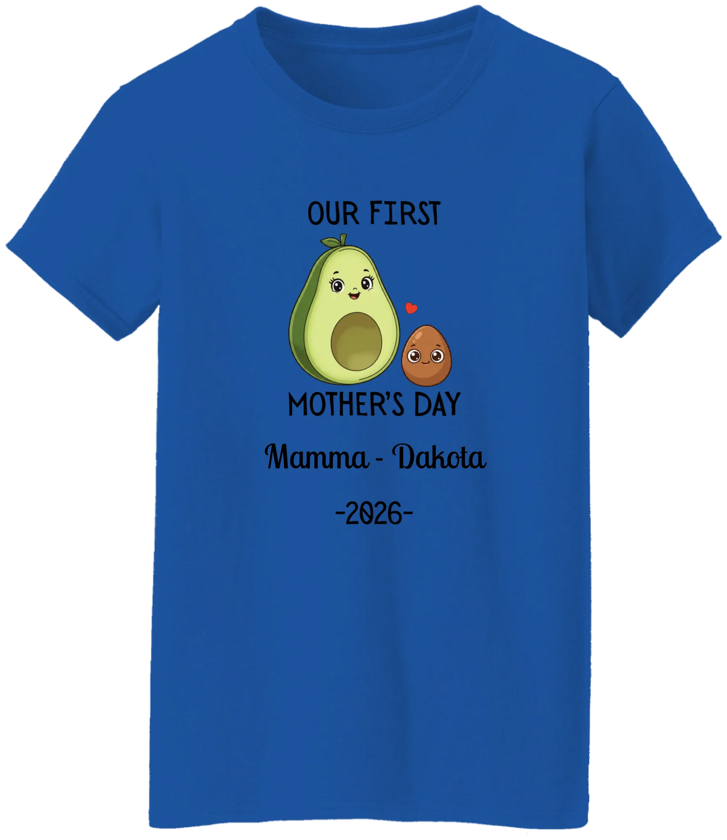 Personalized Avocado & Seed Mother's Day Matching Shirts BK