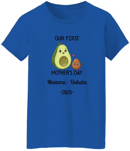 Personalized Avocado & Seed Mother's Day Matching Shirts BK