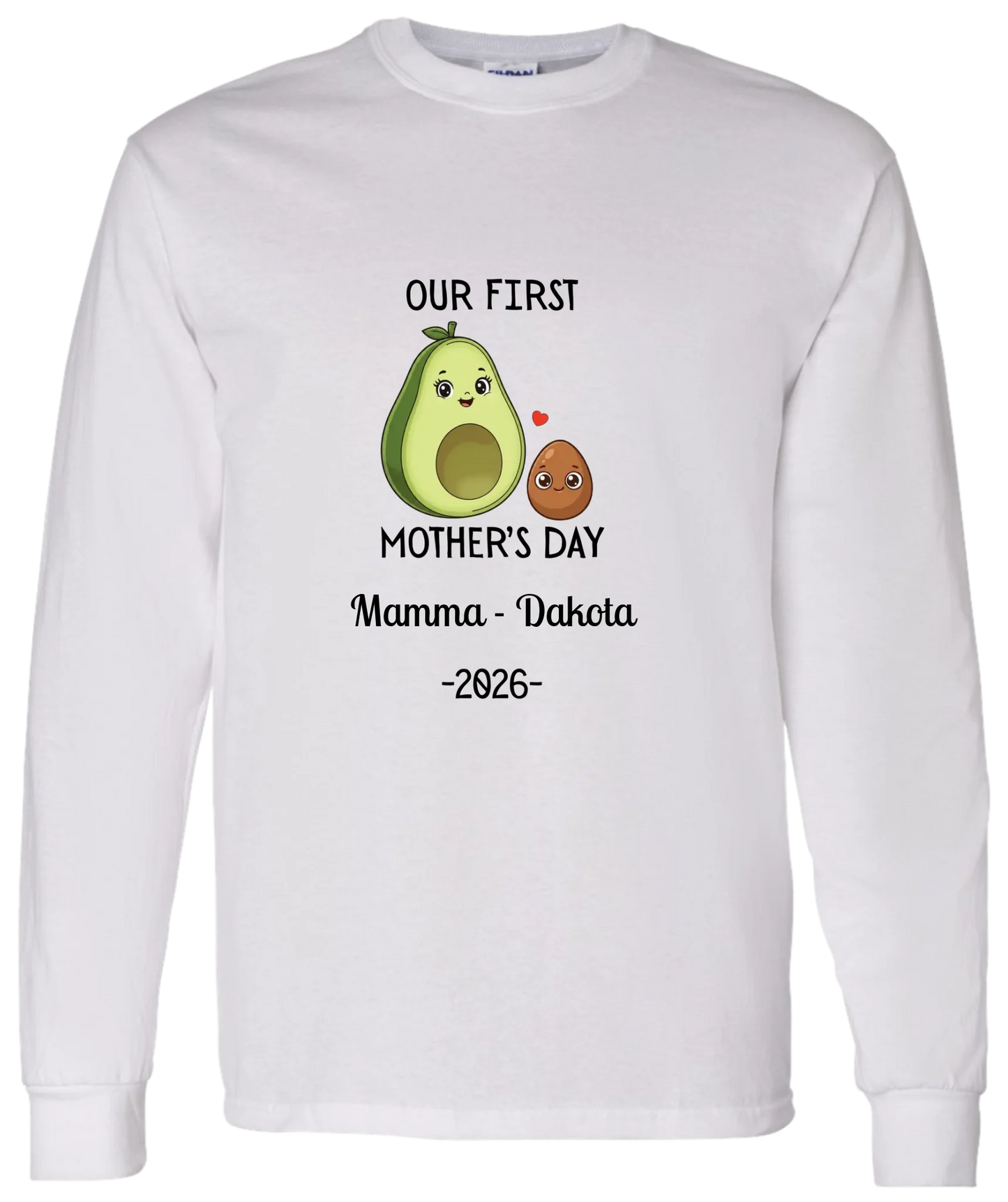 Personalized Avocado & Seed Mother's Day Matching Shirts BK