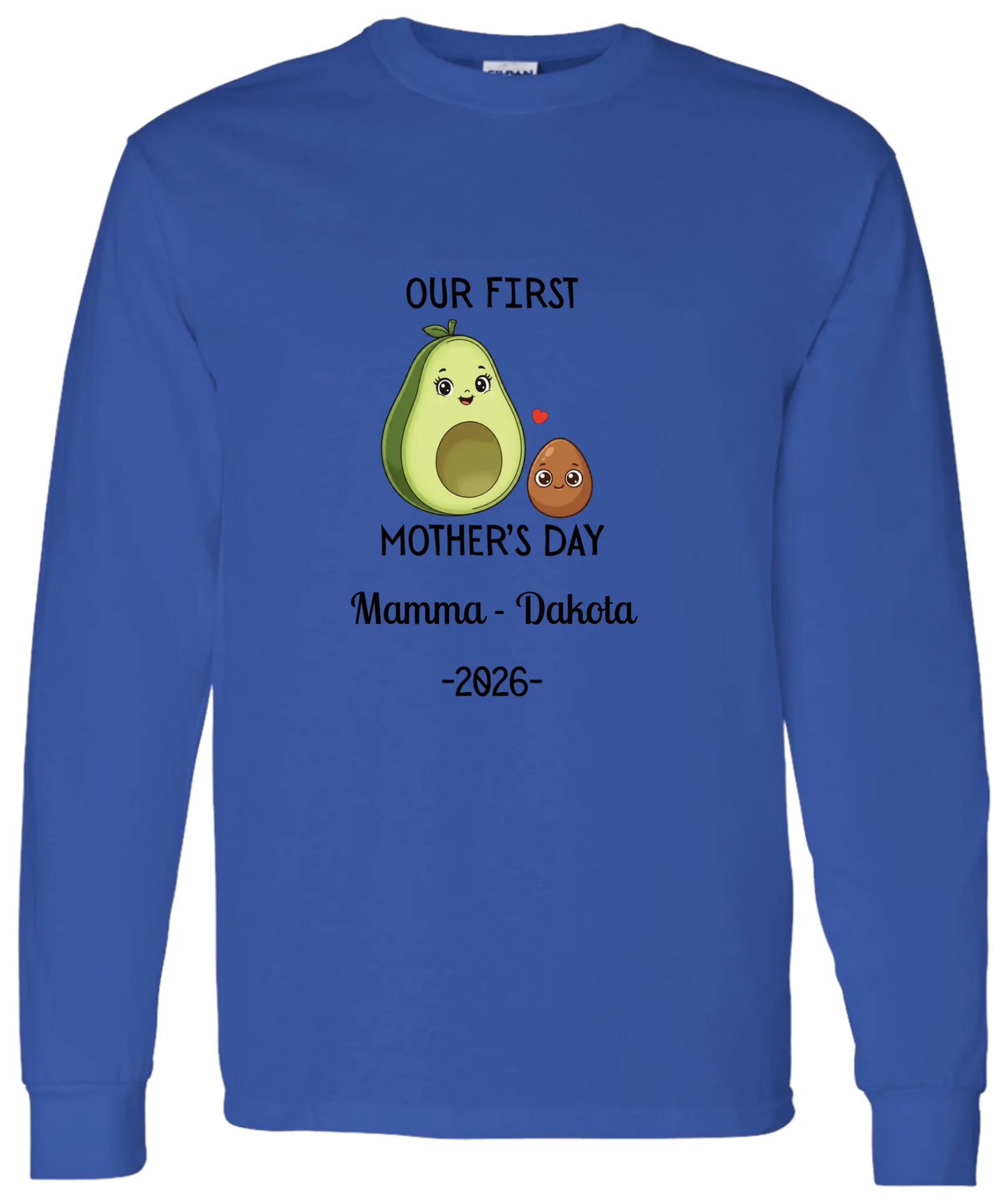 Personalized Avocado & Seed Mother's Day Matching Shirts BK