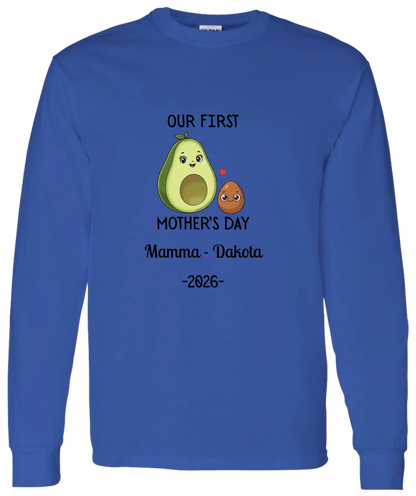 Personalized Avocado & Seed Mother's Day Matching Shirts BK