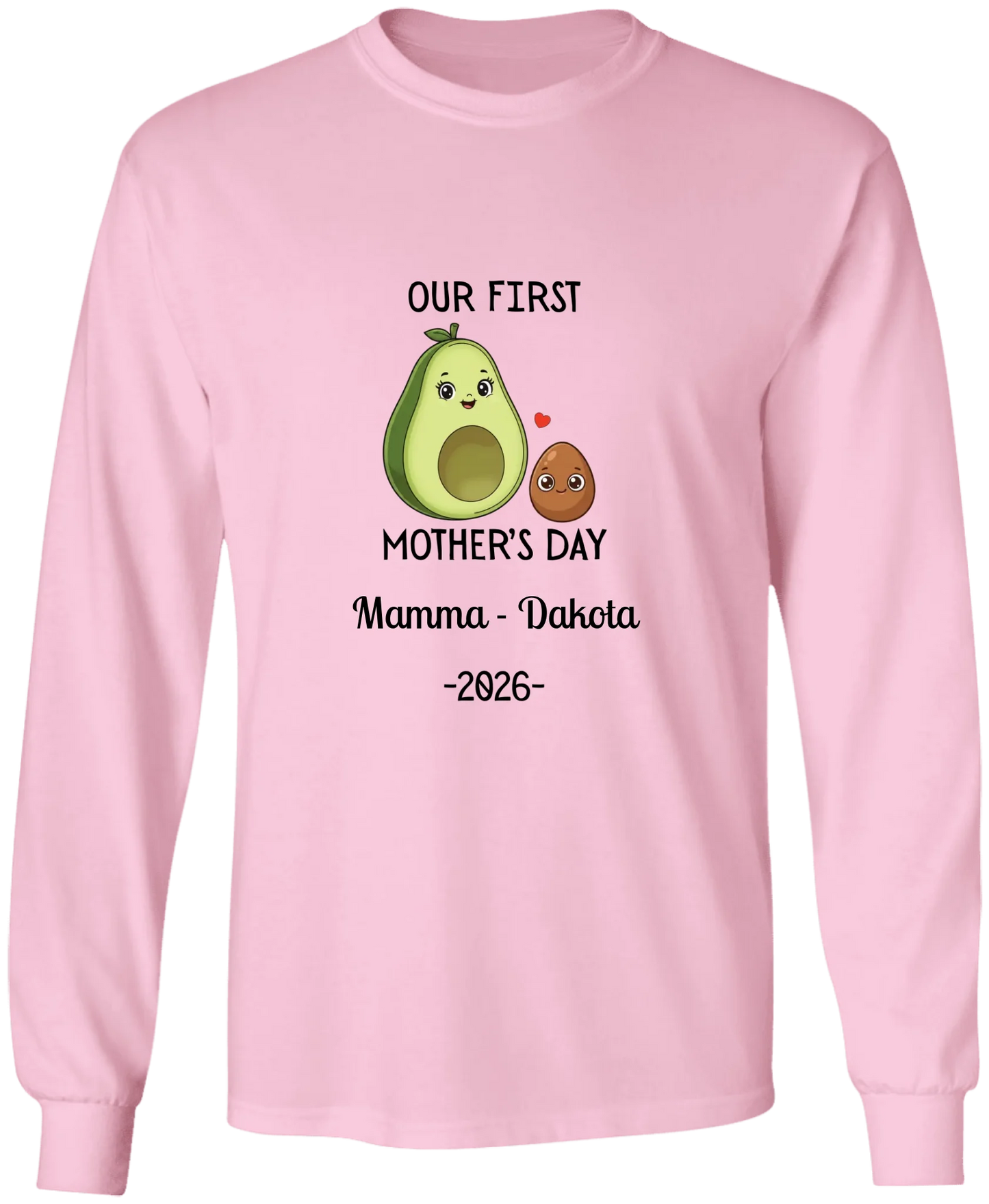 Personalized Avocado & Seed Mother's Day Matching Shirts BK