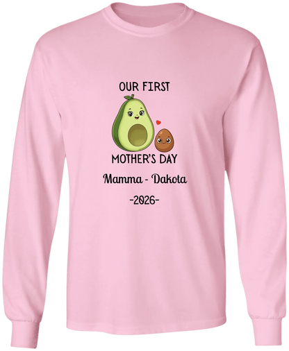 Personalized Avocado & Seed Mother's Day Matching Shirts BK