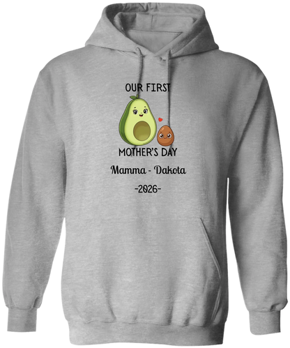 Personalized Avocado & Seed Mother's Day Matching Shirts BK