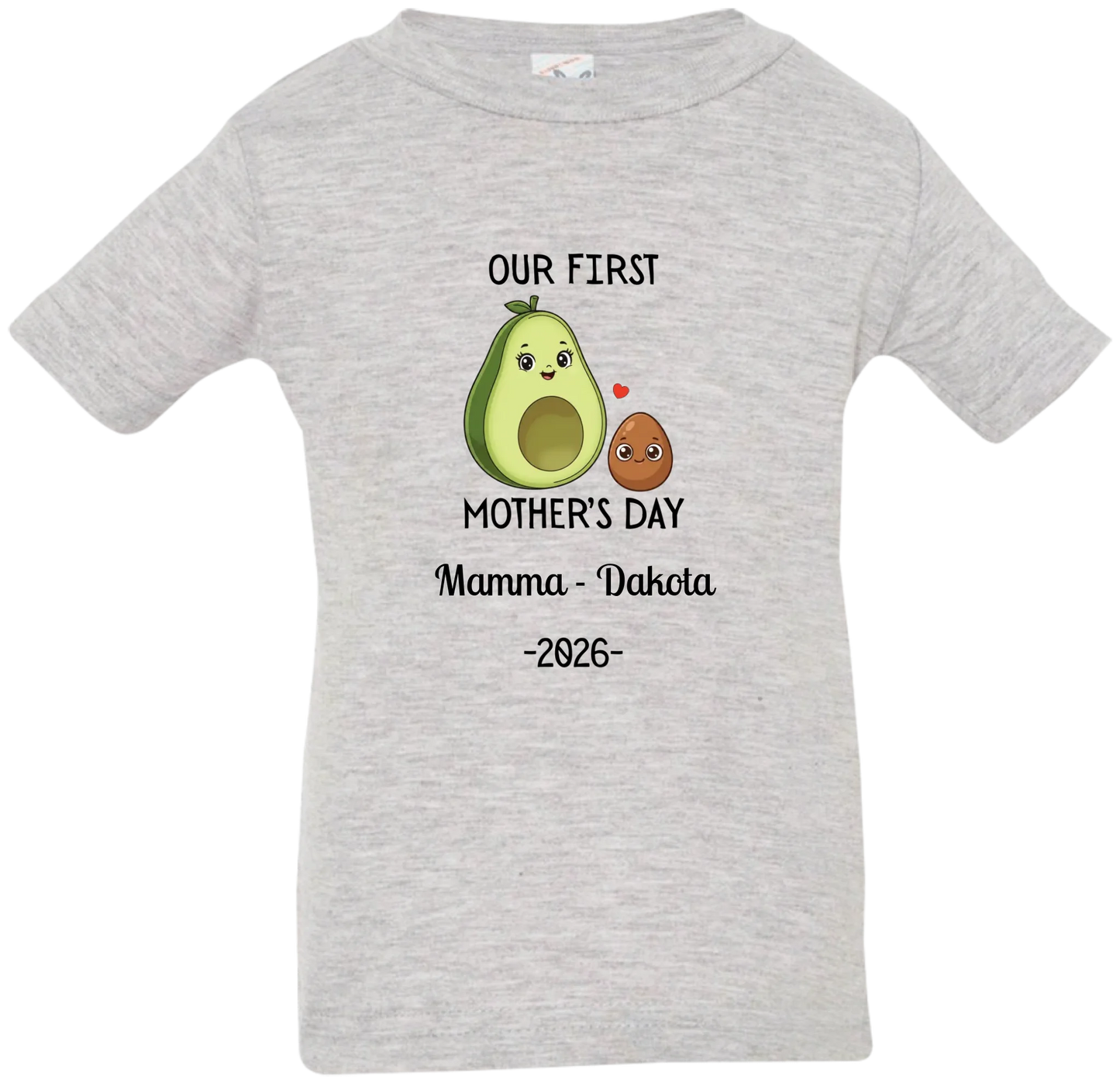 Personalized Avocado & Seed Mother's Day Matching Shirts BK