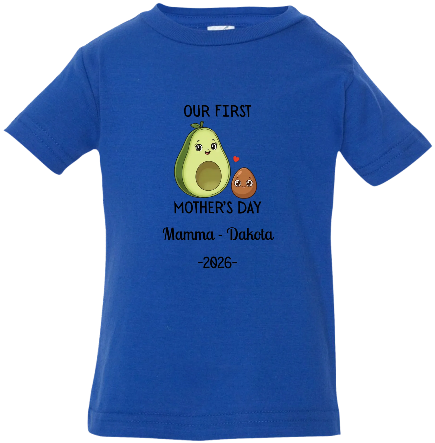 Personalized Avocado & Seed Mother's Day Matching Shirts BK