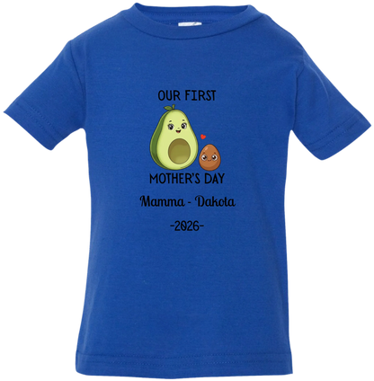 Personalized Avocado & Seed Mother's Day Matching Shirts BK