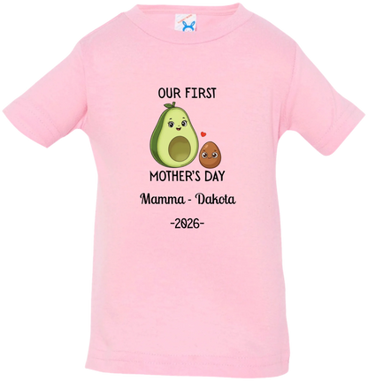 Personalized Avocado & Seed Mother's Day Matching Shirts BK