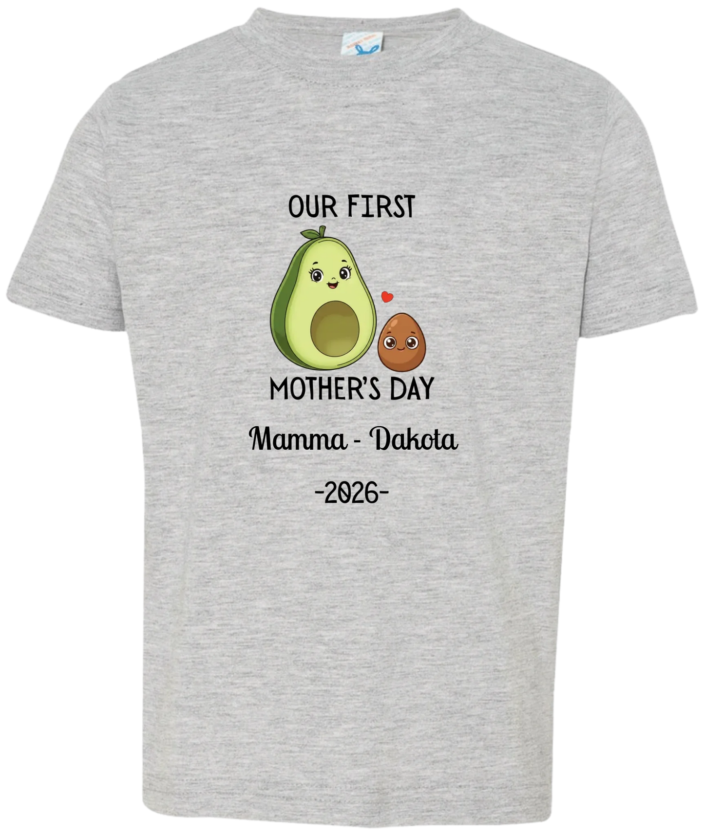 Personalized Avocado & Seed Mother's Day Matching Shirts BK