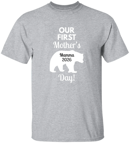 Personalized Mamma Bear Our First Mother's Day Matching Shirts
