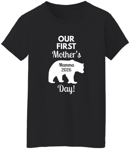 Personalized Mamma Bear Our First Mother's Day Matching Shirts