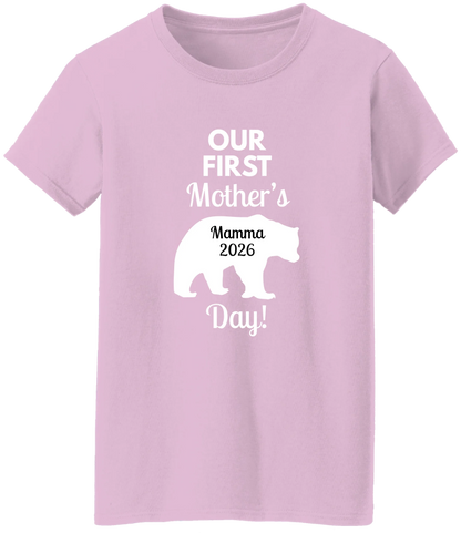 Personalized Mamma Bear Our First Mother's Day Matching Shirts