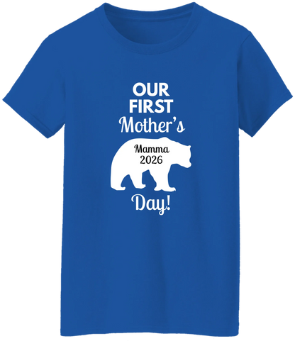 Personalized Mamma Bear Our First Mother's Day Matching Shirts