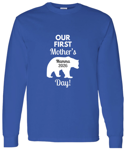 Personalized Mamma Bear Our First Mother's Day Matching Shirts
