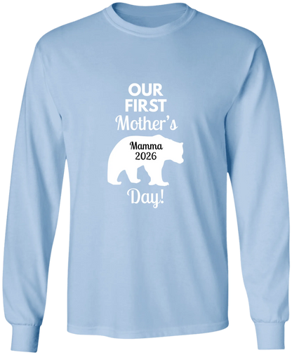 Personalized Mamma Bear Our First Mother's Day Matching Shirts