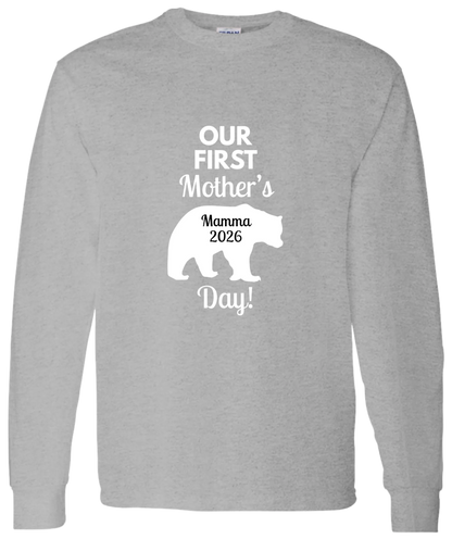 Personalized Mamma Bear Our First Mother's Day Matching Shirts